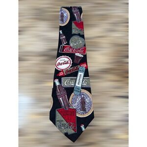 Van Heusen Corporate‎ Casual Coca-Cola 100% Silk Necktie Made In USA